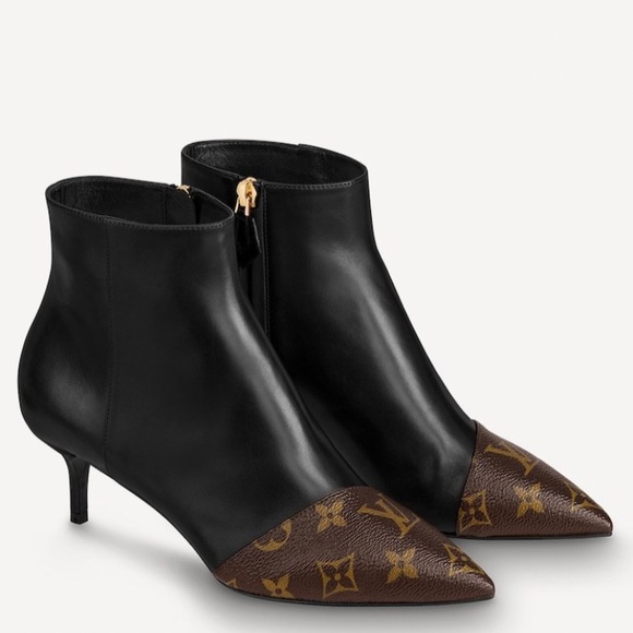 Louis Vuitton Shoes - LOUIS VUITTON Cherie Monogram Black Booties 40/9.5